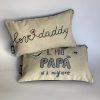 Cuscini festa del papà ricamo a mano