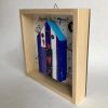 Le cabine - sono casette dipinte a righe che ricordano le cabine del mare - pezzi unici dipinti su legno da Andrea Agostini