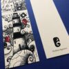 i segnalibri con illustrazioni dell'artista Andrea Agostini sono disponibili da Allover home and Lab