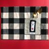 Tovaglietta Maxi check + tasca palloncino - immagine 2