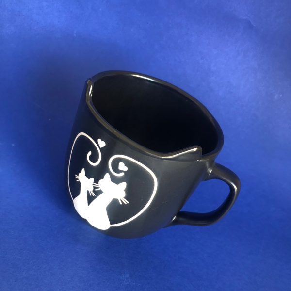 Tazza nera GATTO - 4 disegni - immagine 6