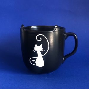 Tazza nera GATTO - 4 disegni
