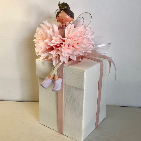 Bomboniera Fatina fiore rosa - immagine 2