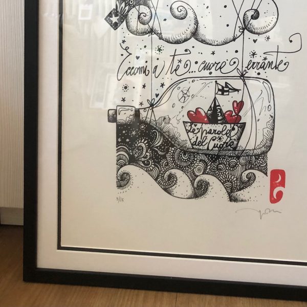 Eccomi a te cuore errante - stampa limited edition - immagine 2