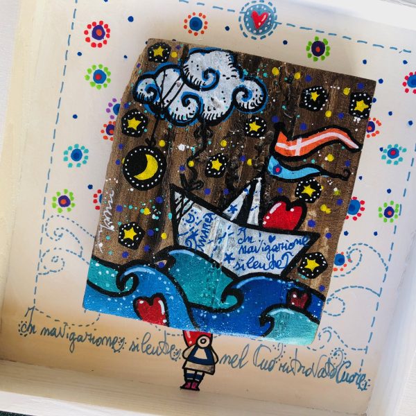 Portato dal mare - IN NAVIGAZIONE SILENTE - 20 x 20 - immagine 2