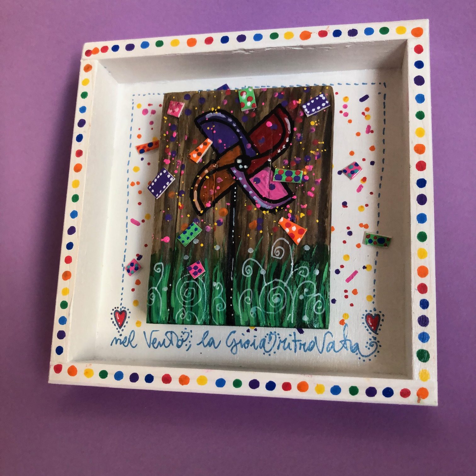 Portato dal mare - girandola -15 x 15