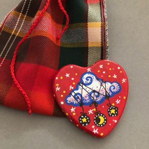 Cuore ceramica calamita red sogni appesi