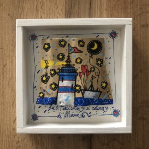 Portato dal mare - felicità  -15 x 15