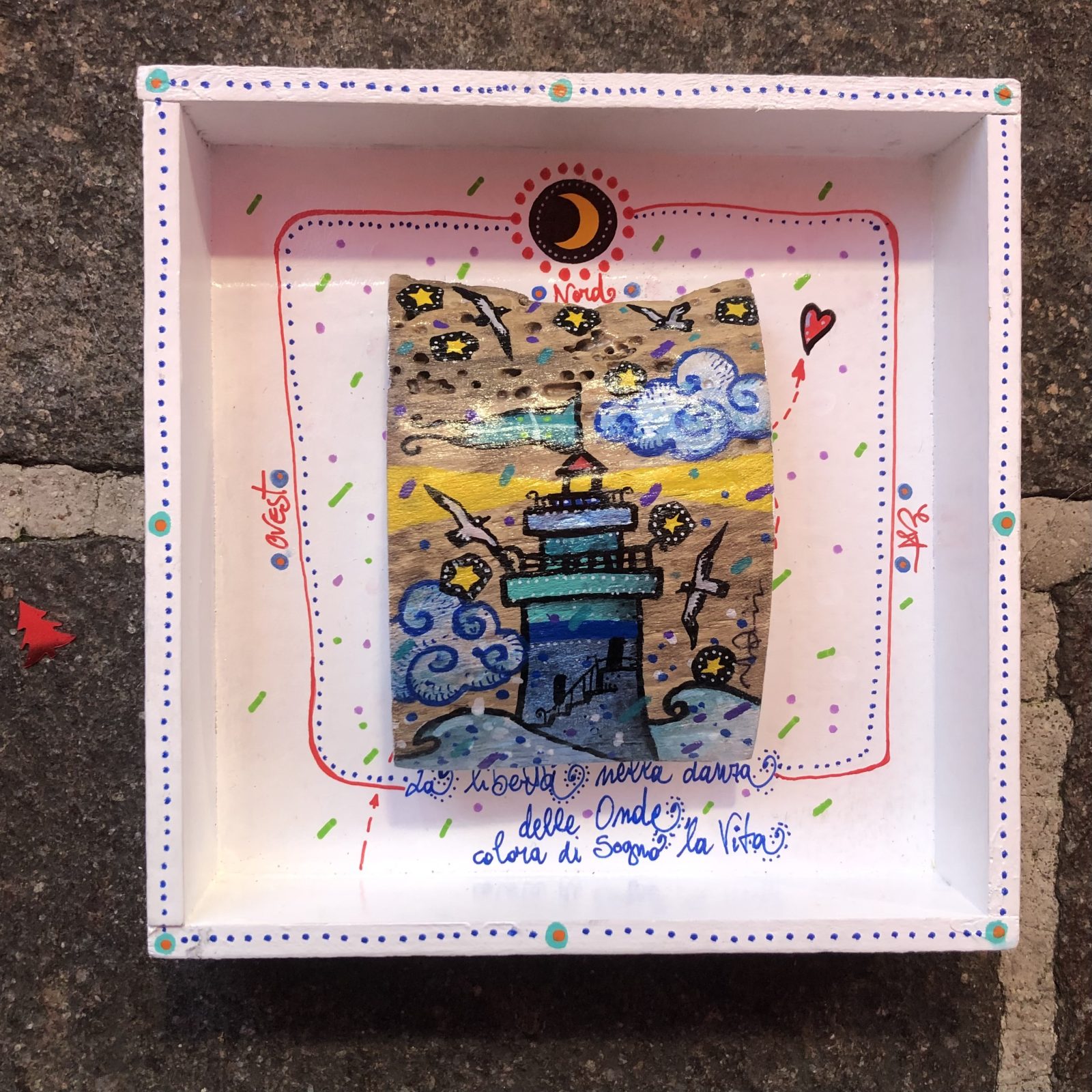 Portato dal mare - La danza delle onde - 20 x 20