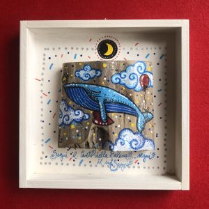 Portato dal mare - Il canto della balena - 20 x 20
