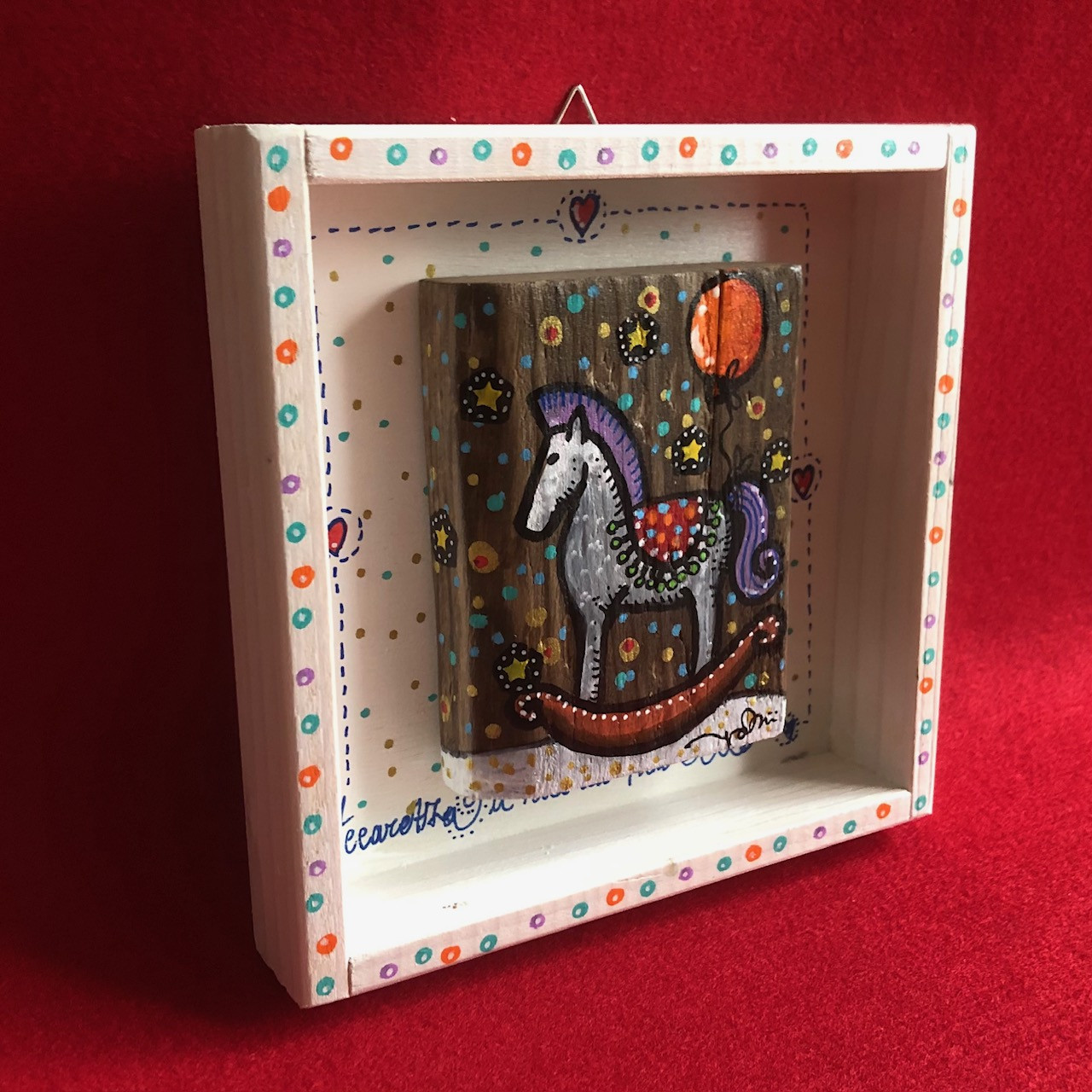 Portato dal mare - cavallo a dondolo -15 x 15 - immagine 2