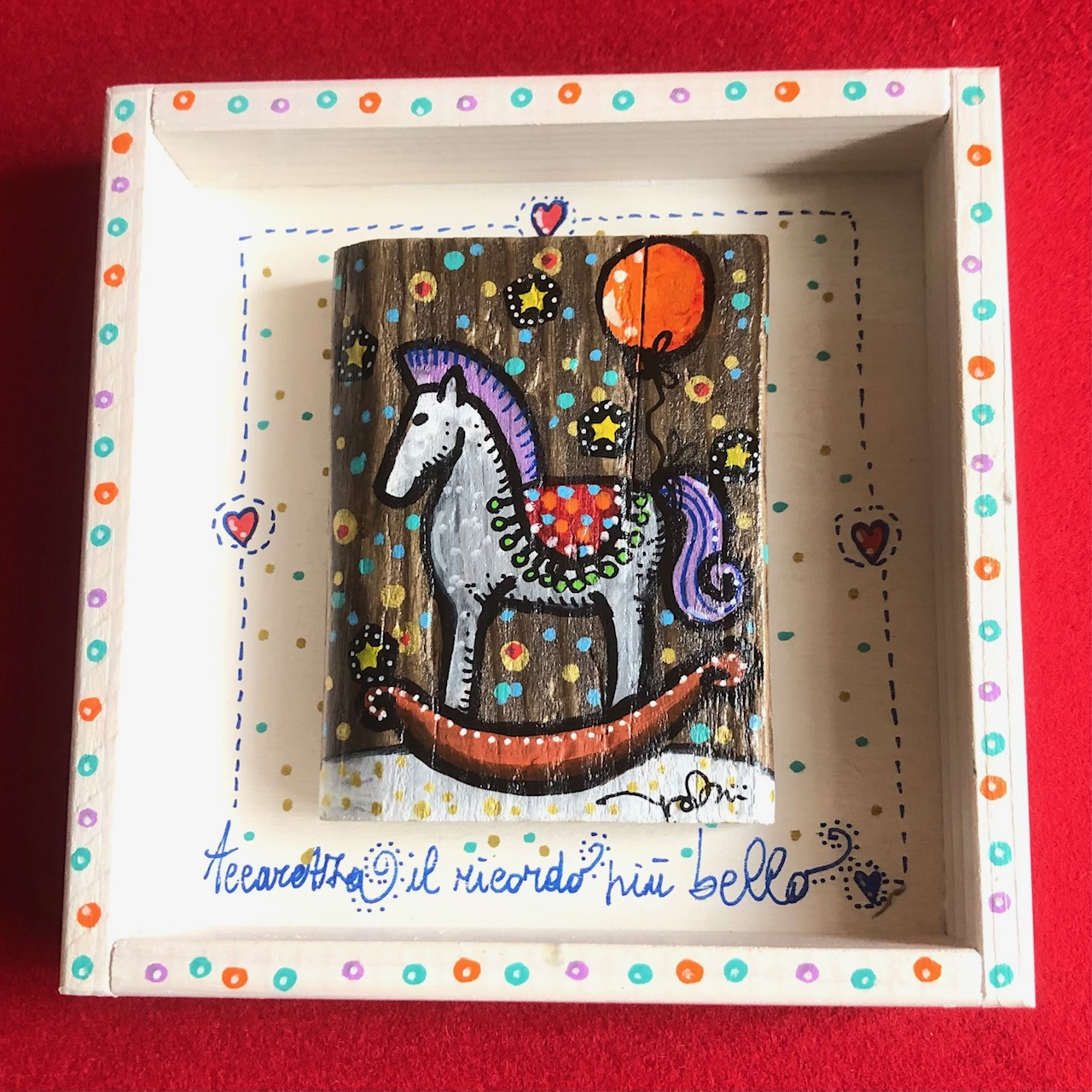 Portato dal mare - cavallo a dondolo -15 x 15 - immagine 3