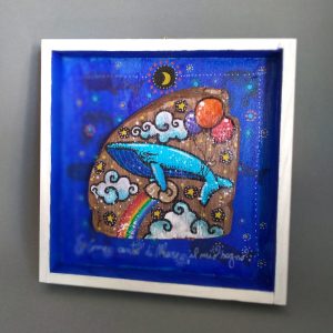Portato dal mare - il mio sogno - 20 x 20