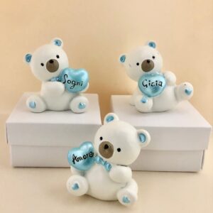 ORSETTO bomboniera battesimo