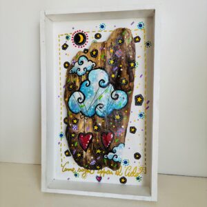 Portato dal mare - DUE CUORI - 20 x 34