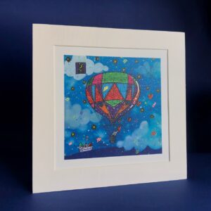 stampa Mongolfiera multicolor