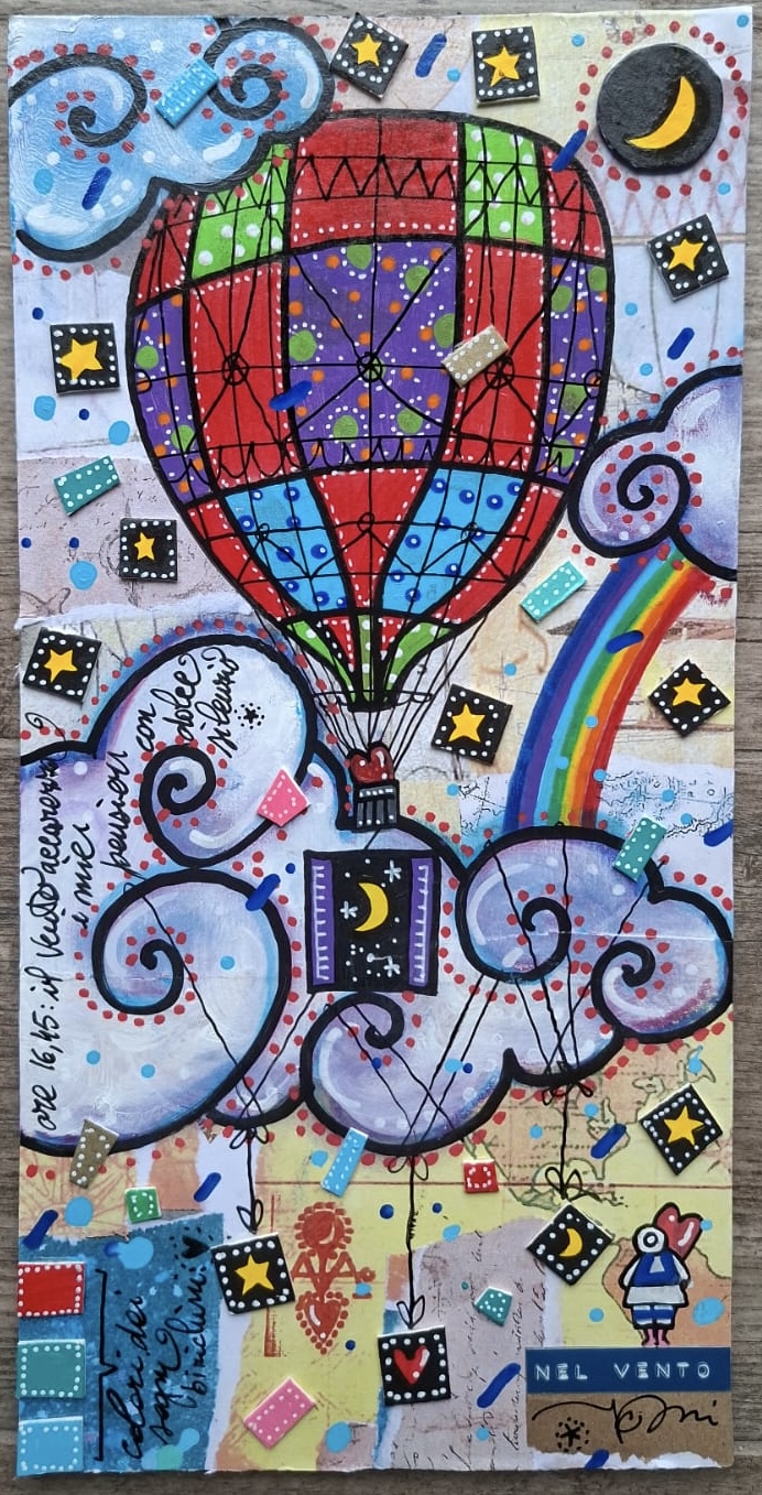 Il vento accarezza -opera unica 30 x 100