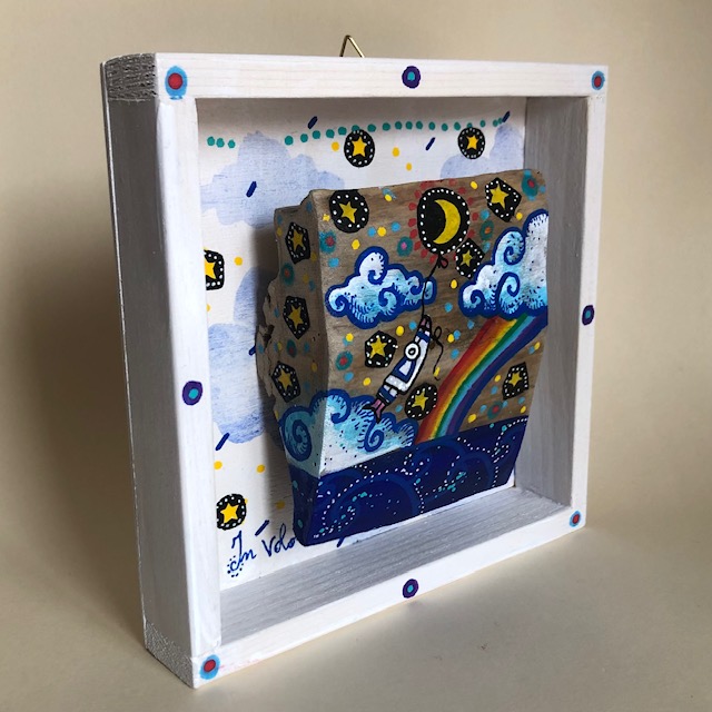 Portato dal mare - nell'arcobaleno -15 x 15 - immagine 2